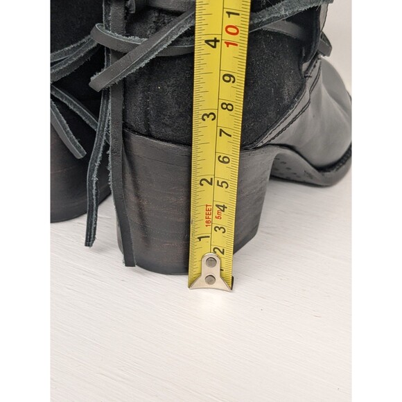 New Freebird by Steven Casey Ankle Bootie Black Leather Women's Size 7.5 Moto - Picture 10 of 10